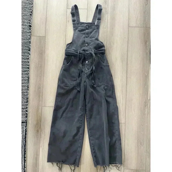 Aerie Skater‎ Pant Overalls Gray Women’s Size Medium - Picture 1 of 6